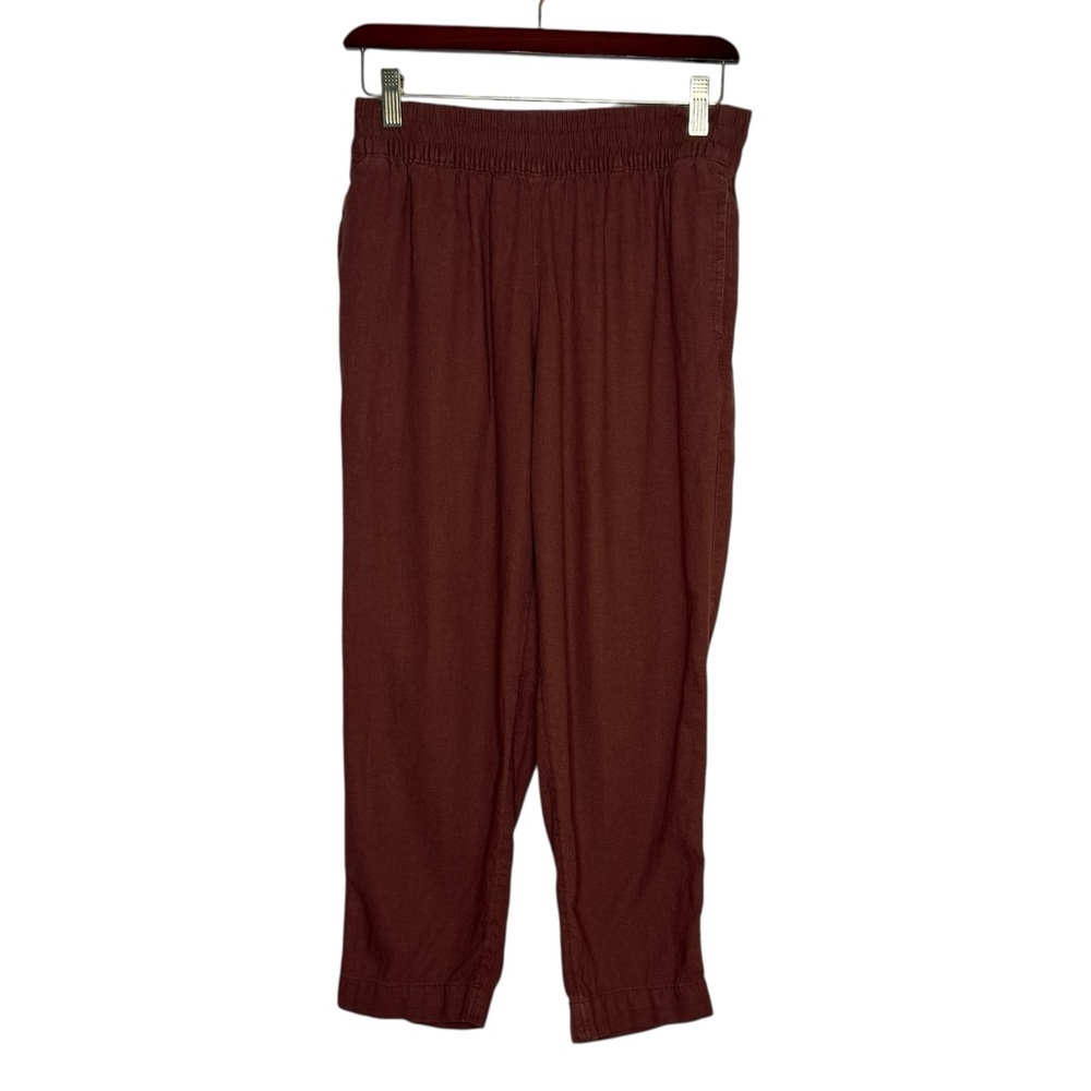 Old Navy High Rise Straight Woman's Petite XS Mauve Loose Pull On Pants